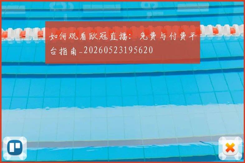 如何观看欧冠直播：免费与付费平台指南_20260523195620